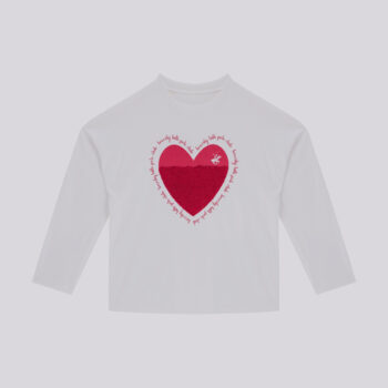 Детска блуза BEVERLYHILLS POLO CLUB за момиче HEART SHAPE с щампа