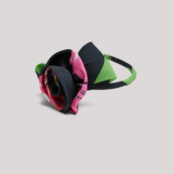 Детски диадема LIA LEA с ефектен дизайн FLOWERY BLACK