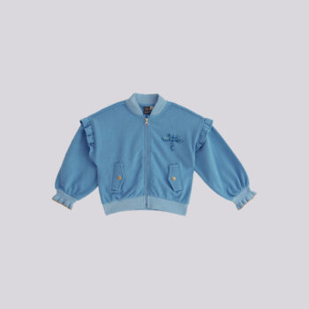 Детски суитшърт за момиче TYESS с буфан ръкави TWEED