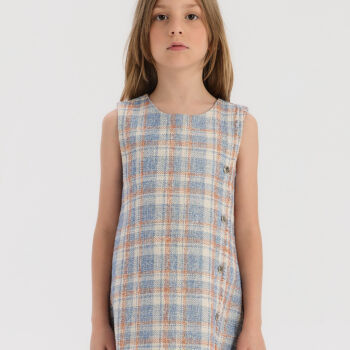 Детска рокля каре TYESS TWEED