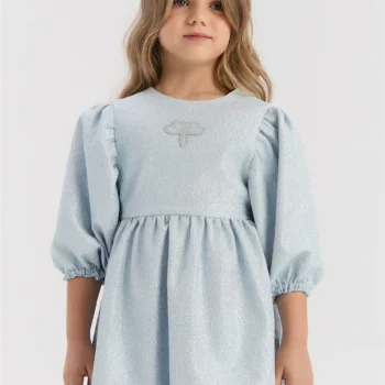 Детска елегантна рокля TYESS ELEGANT SILVER PLAID
