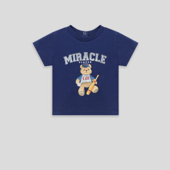 Бебешка тениска GB BABY BASEBALL с щампа мече