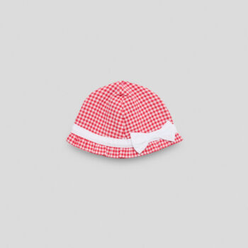 Бебешка шапка GB BABY STRAWBERRY за момиче с панделка