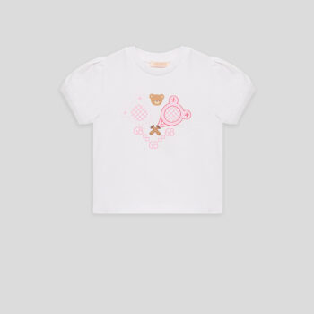 Бебешка тениска GB BABY MONOCHROME за момиче с щампа