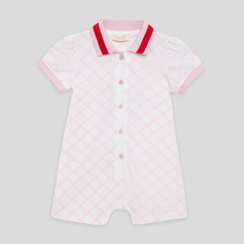 Бебешки гащеризон GB BABY MONOCHROME за момиче с яка и копчета