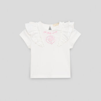 Бебешка тениска GB Baby LUXURY LA VI EN ROSE с декорация