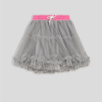 Детска тюлена пола TYESS PINK VARSITY за момиче с ластична талия
