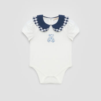 Бебешко боди GB BABY FLORAL TEDDY за момиче с яка