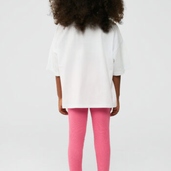 Детска тениска TYESS SPORTS PINK ONE за момиче с щампа мече