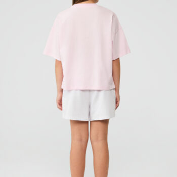 Детска тениска TYESS SPORTS PINK ONE за момиче с щампа