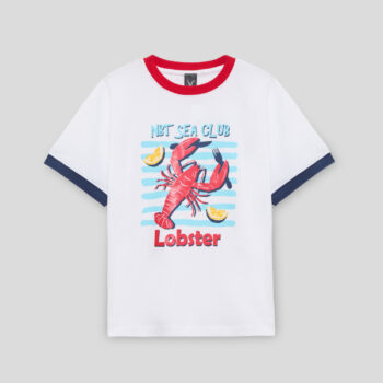 Детска тениска NBT LOBSTER за момче с цветен принт
