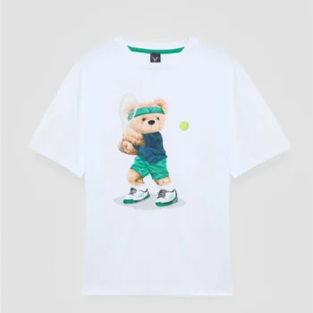 Детска тениска NBT SPORTS TENNIS за момче с щампа мече